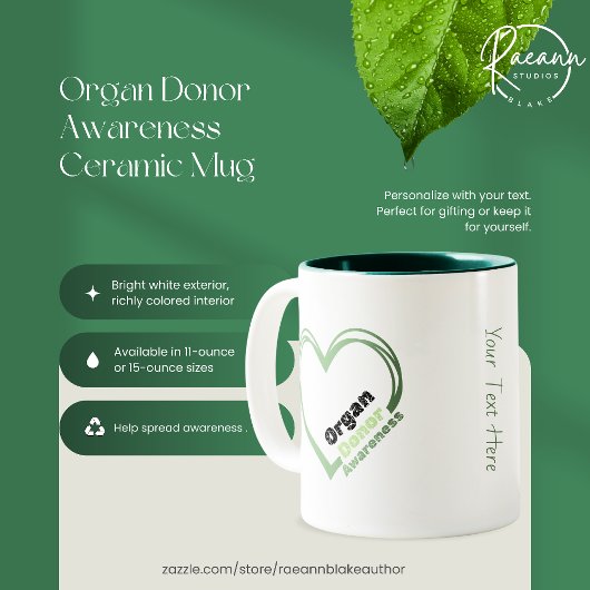 Organ Donor Awareness Ceramic Mug