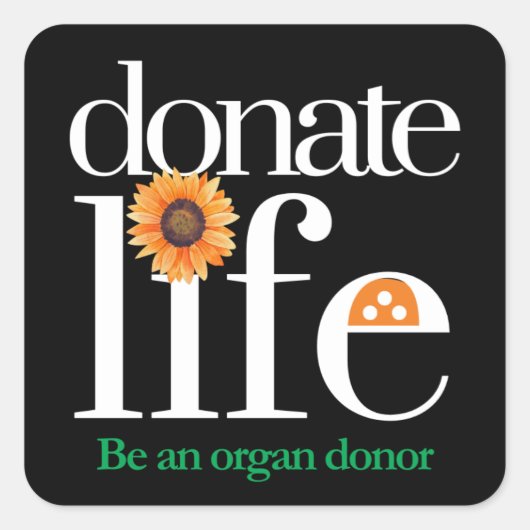 Organ Donor Donate Life Stickers (Devant)