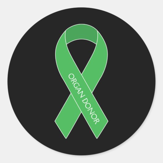Organ Donor Ronde Sticker (Voorkant)