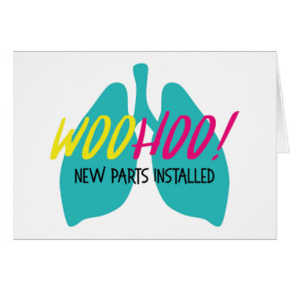 Organ Lungs | Wenskaart nieuw geïnstalleerd onderd