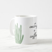 Organ Pipe Cactus Plus Koffie Waterverf Mok