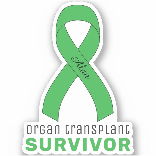 Organ Transplant Survivor Vinyl Sticker (Devant)
