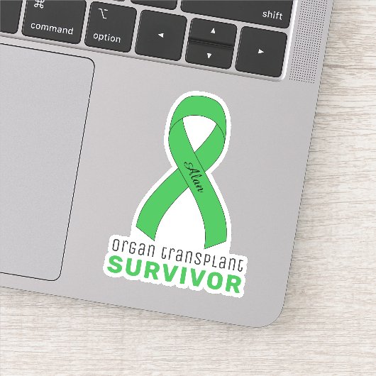 Organ Transplant Survivor Vinyl Sticker (Détail)