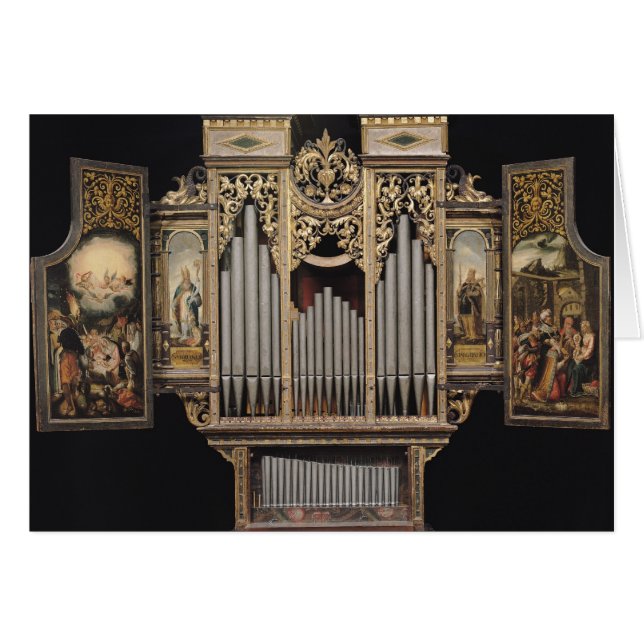 Organe de choeur avec les panneaux ouverts (Devant horizontal)
