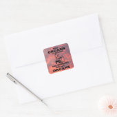 Organen met een verboden vierkant Sticker (Envelop)