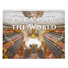 Organen van de World Pipy Orgorgan kalender