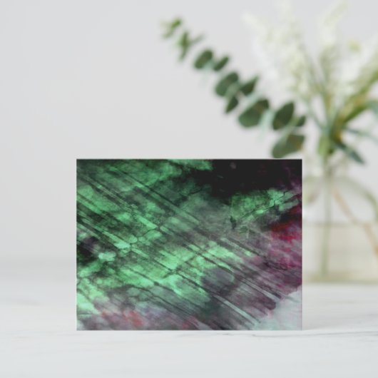 Organic abstract #1460 briefkaart (Staand voorkant)