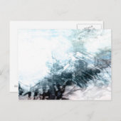 Organic abstract #1470 briefkaart (Voorkant / Achterkant)