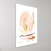 Organic Abstract Modern Boho Rust Gold Waterverf Folie Afdrukken (Laagn)