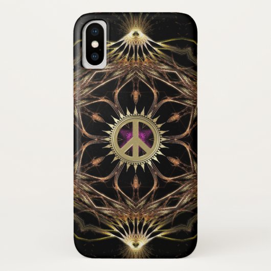 Organic Bohemian Peace Flower Case-Mate iPhone Case (Achterkant)