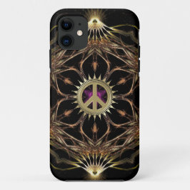 Organic Bohemian Peace Flower iPhone 11 Hoesje