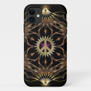 Organic Bohemian Peace Flower iPhone 11 Hoesje