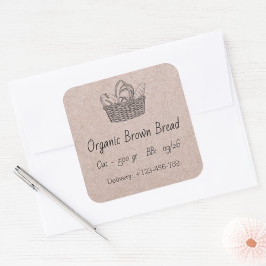 Organic Brown Bread Sticker (Enveloppe)