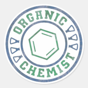 Organic Chemist Ronde Sticker