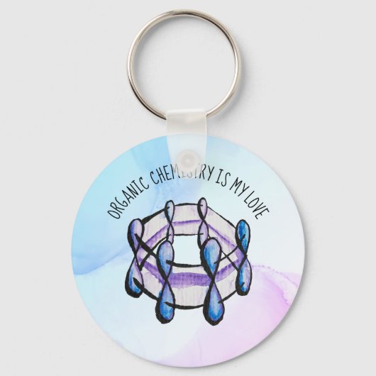 Organic Chemistry Love Molecule Student Teacher Sleutelhanger (Voorkant)