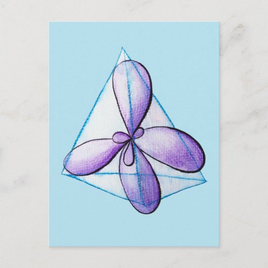 Organic Chemistry Molecule Atomic Orbitals Science Briefkaart (Voorkant)