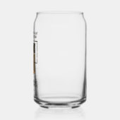 Organic Chemistry Science Teacher Personalized Blikvorm Glas (Links)