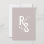 Organic Dark Terracotta Blue Blush Seating Wedding Kaart (Achterkant)