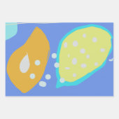 Organic design Wrapping Paper Flat Sheet Set of 3 (Voorkant)