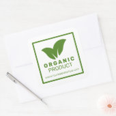 Organic Eco Friendly Natural Green Product Label (Envelop)