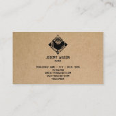 Organic Egg Boerderij Farmhouse Rustic Chicken Visitekaartje (Achterkant)