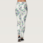 Organic Floral Mandalas Seamless Pattern Leggings (Achterkant)