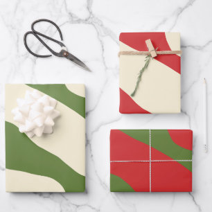 Organic Forms Modern Abstract minimalist Kerstmis Inpakpapier Vel