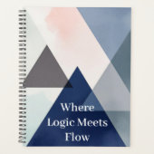 Organic Geometry Fusion | Watercolour Planner (Voorkant)