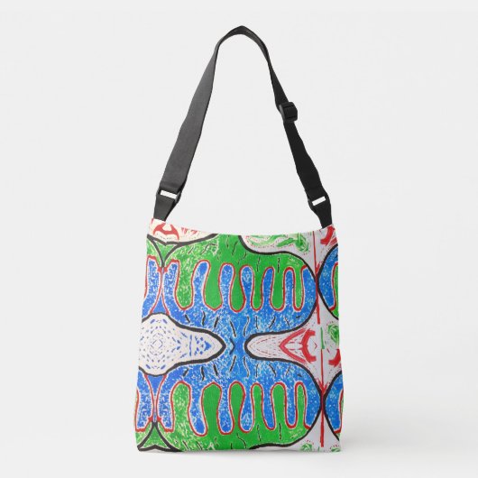 "Organic Geometry" Shoulder Bag Crossbody Tas (Voorkant)