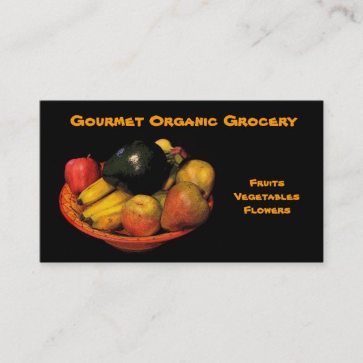 Organic Grocery Visitekaartje (Voorkant)