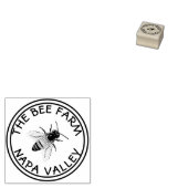 Organic Honey Bee Simple Rubberstempel (Gestempeld)