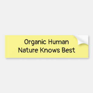 Organic Human Bumpersticker