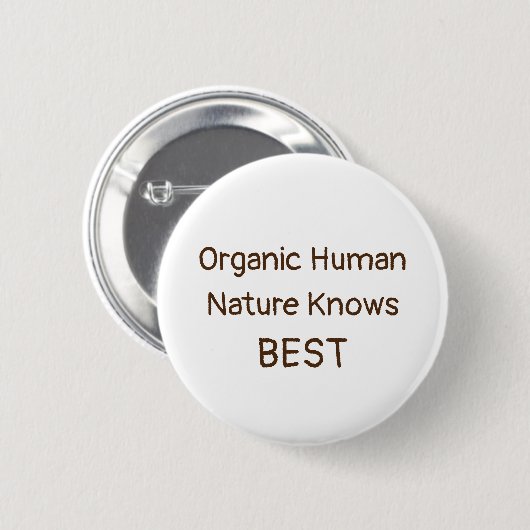 Organic Human Button (Voorkant /achterkant)