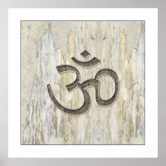 Organic Materials Om Symbool Poster