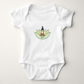 Organic meditating gnome romper (Voorkant)