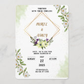 Organic Modern Wedding Invitation (Devant)