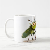 Organic Mosquito Cartoon – Funny Quote Koffiemok (Links)