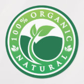 Organic Natural Healthy Label (Design 2)