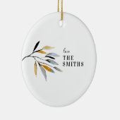 Organic Natural Kerstfeestay Keramisch Ornament (Rechts)