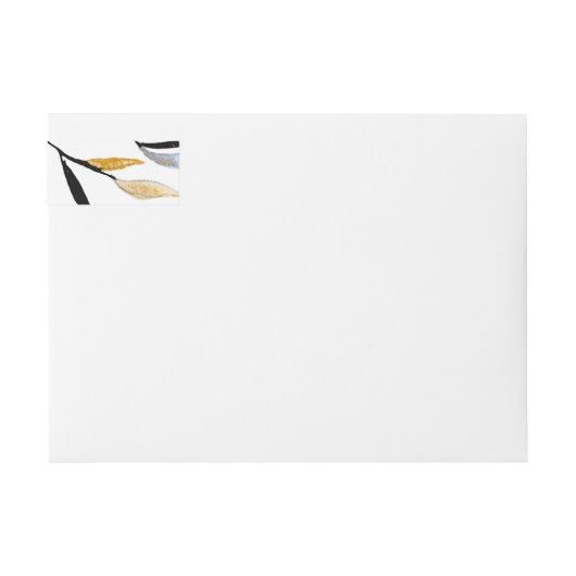 Organic Natural KerstReturn-adreslabel (Voorkant)