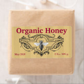 Organic Queen Bee Stripes Etiket (Insitu)