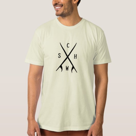 Organic Series - Carwyn's Surf House T-shirt (Voorkant)