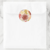 ORGANIC SUN  RONDE STICKER (Tas)