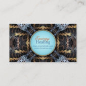 Organic Tapestry Gold Blue Visitekaartje (Achterkant)