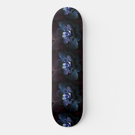 Organika Blue Flower Skateboard (Voorkant)
