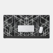 Organisateur de bureau Abstrait en noir hexagonal (Clavier et souris)