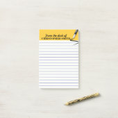 Organisateur de bureau jaune note Post-it® PERSONN (Sur un bureau)