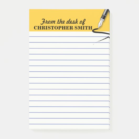 Organisateur de bureau jaune note Post-it® PERSONN (Devant)