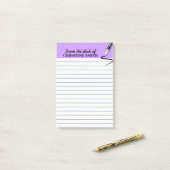 Organisateur de bureau PURPLE Post-it® note PERSON (Sur un bureau)