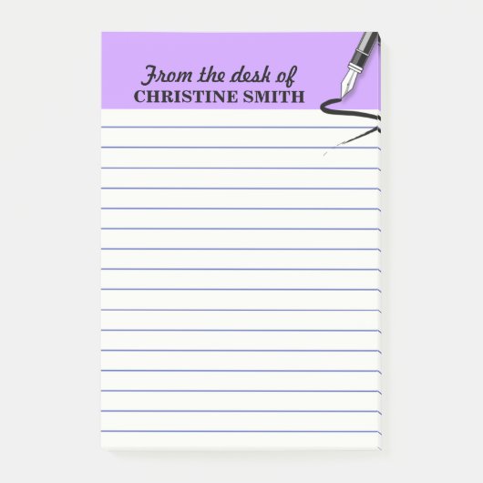 Organisateur de bureau PURPLE Post-it® note PERSON (Devant)